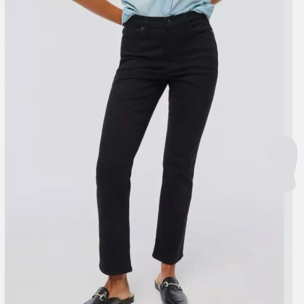 NWT J. Crew Mid-Rise Flare Crop All Day Stretch Size 26P